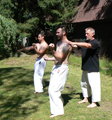 Zahradní dojo J. Valenty - letní Yudansha tréninky 2016
