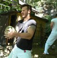 Letní tréninky v 'zahradním dojo' Senseie Valenty