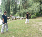 Letní tréninky v dojo Eden a v zahradním dojo 
