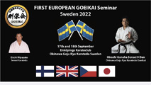 Seminář okinawského Goju-ryu Goeikai ve Švédsku pod vedením Hiroshi Ganahy Senseie 9 Dan Seminář okinawského Goju-ryu Goeikai ve Švédsku pod vedením Hiroshi Ganahy Senseie 9 Dan